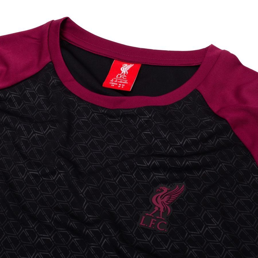 Liverpool T-Shirt Liverbird - Black/Burgundy - Men's-SoccerKits Hub | Buy Soccer Jerseys Online